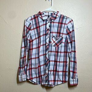 Alter Ego Plaid Flannel Button Down Shirt size Small